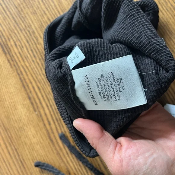 Bottega Veneta swimsuit 2 piece crinkle BV pool XXS 34 Daniel Lee 2020 black XS - Picture 5 of 9